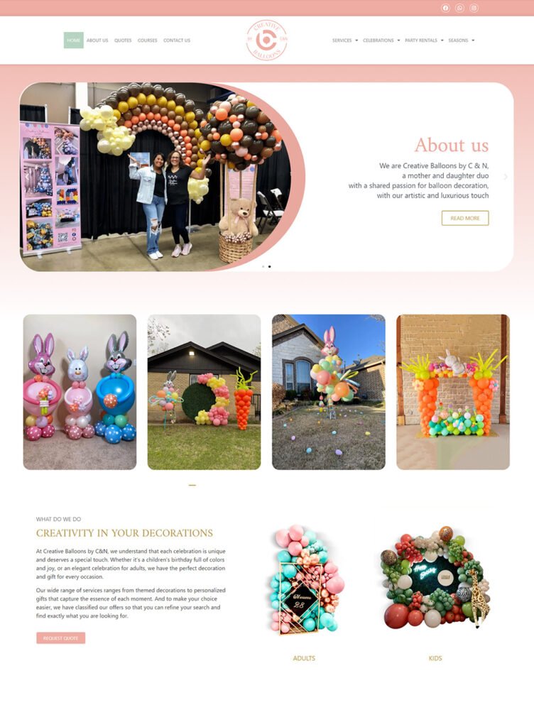 creative balloons Balloons web