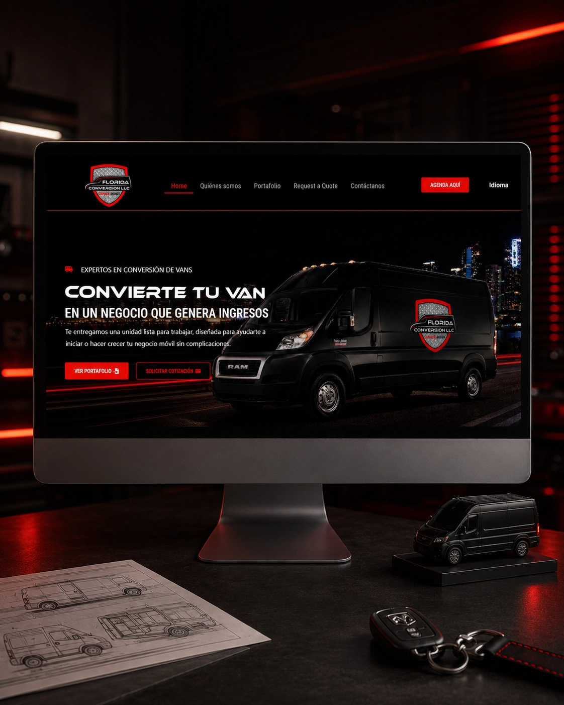 Servicios, industria y transporte